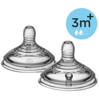 Tommee Tippee Closer To Nature Medium Flow Teat - 3M+